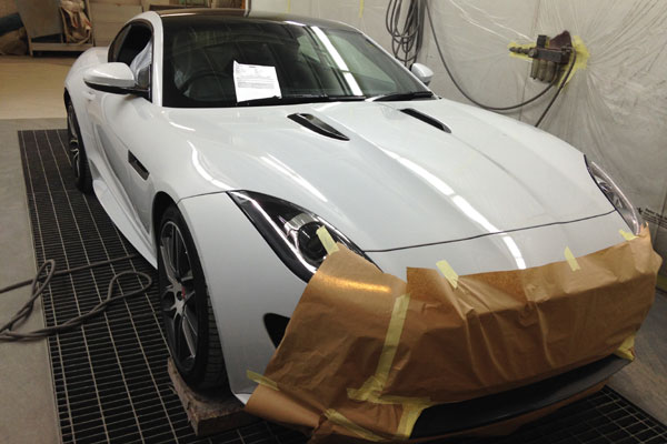 Jaguar F Type in Jun Air Spray Booth